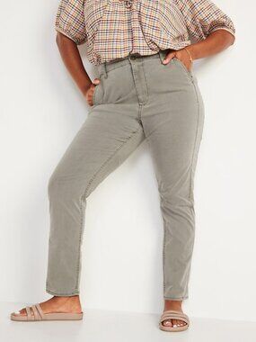 OLD NAVY petite OG straight chino pants in arboret (14P)